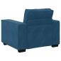 Preview: Sessel Blau 59 cm Samt