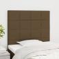 Preview: ARDEBO.de - Kopfteile 2 Stk. Dunkelbraun 80x5x78/88 cm Stoff