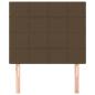 Preview: Kopfteile 2 Stk. Dunkelbraun 80x5x78/88 cm Stoff
