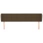 Preview: Kopfteil mit Ohren Dunkelbraun 163x23x78/88 cm Stoff