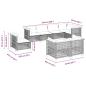 Preview: 8-tlg. Garten-Sofagarnitur mit Kissen Beige Poly Rattan