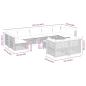 Preview: 10-tlg. Garten-Sofagarnitur mit Kissen Beige Poly Rattan