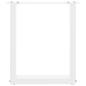 Preview: Couchtischbeine U-Form 2 Stk. Weiß 38x(42-43) cm Stahl