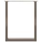 Preview: Couchtischbeine U-Form 3 Stk. Naturstahl 70x(72-73) cm Stahl