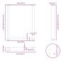 Preview: Couchtischbeine U-Form 3 Stk. Naturstahl 70x(72-73) cm Stahl