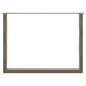 Preview: Esstischbeine U-Form 3 Stk. Naturstahl 100x(72-73) cm Stahl
