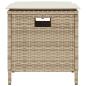 Preview: 5-tlg. Garten-Essgruppe mit Kissen Beige Poly Rattan