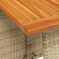 Preview: 5-tlg. Garten-Essgruppe mit Kissen Beige Poly Rattan