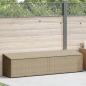 Preview: Garten-Auflagenbox Beige 220x50x58 cm Poly Rattan