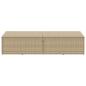 Preview: Garten-Auflagenbox Beige 220x50x58 cm Poly Rattan