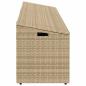 Preview: Garten-Auflagenbox Beige 220x50x58 cm Poly Rattan