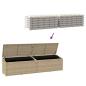 Preview: Garten-Auflagenbox Beige 220x50x58 cm Poly Rattan
