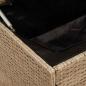 Preview: Garten-Auflagenbox Beige 220x50x58 cm Poly Rattan
