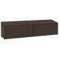 Preview: ARDEBO.de - Garten-Auflagenbox Braun 220x50x58 cm Poly Rattan