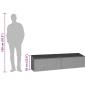 Preview: Garten-Auflagenbox Braun 220x50x58 cm Poly Rattan