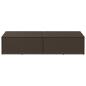 Preview: Garten-Auflagenbox Braun 220x50x58 cm Poly Rattan