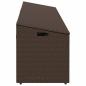 Preview: Garten-Auflagenbox Braun 220x50x58 cm Poly Rattan