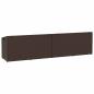 Preview: Garten-Auflagenbox Braun 220x50x58 cm Poly Rattan