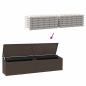 Preview: Garten-Auflagenbox Braun 220x50x58 cm Poly Rattan