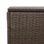 Preview: Garten-Auflagenbox Braun 220x50x58 cm Poly Rattan