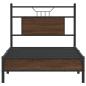 Preview: Bettgestell ohne Matratze Braun Eiche 80x200 cm Holzwerkstoff