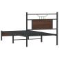 Preview: Bettgestell ohne Matratze Braun Eiche 80x200 cm Holzwerkstoff
