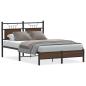 Preview: Bettgestell ohne Matratze Braun Eiche 120x200 cm Holzwerkstoff