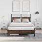 Preview: Bettgestell ohne Matratze Braun Eiche 120x200 cm Holzwerkstoff