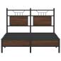 Preview: Bettgestell ohne Matratze Braun Eiche 120x200 cm Holzwerkstoff