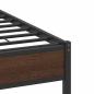 Preview: Bettgestell ohne Matratze Braun Eiche 120x200 cm Holzwerkstoff
