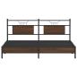Preview: Bettgestell ohne Matratze Braun Eiche 160x200 cm Holzwerkstoff