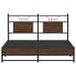 Preview: Bettgestell ohne Matratze Braun Eiche 137x190 cm Holzwerkstoff