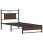 Preview: Bettgestell ohne Matratze Braun Eiche 90x190 cm Holzwerkstoff