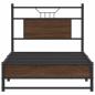 Preview: Bettgestell ohne Matratze Braun Eiche 90x190 cm Holzwerkstoff