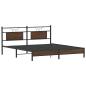 Preview: Bettgestell ohne Matratze Braun Eichen-Optik 183x213 cm