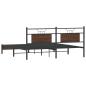 Preview: Bettgestell ohne Matratze Braun Eichen-Optik 183x213 cm
