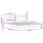 Preview: Bettgestell ohne Matratze Braun Eichen-Optik 183x213 cm
