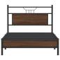 Preview: Bettgestell ohne Matratze Braun Eichen-Optik 107x203 cm