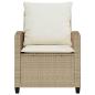 Preview: 4-tlg. Garten-Sofagarnitur mit Kissen Beige Poly Rattan