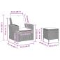 Preview: 4-tlg. Garten-Sofagarnitur mit Kissen Beige Poly Rattan
