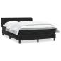 Preview: Boxspringbett mit Matratze Schwarz 160x220 cm Samt