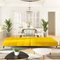 Preview: Schlafsofa 2-Sitzer Gelb Samt