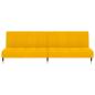 Preview: Schlafsofa 2-Sitzer Gelb Samt