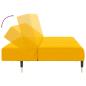 Preview: Schlafsofa 2-Sitzer Gelb Samt