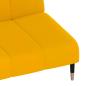 Preview: Schlafsofa 2-Sitzer Gelb Samt