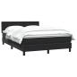 Preview: Boxspringbett mit Matratze Schwarz 160x220 cm Samt
