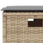 Preview: 6-tlg. Garten-Sofagarnitur mit Kissen L-Form Beige Poly Rattan