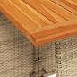 Preview: 6-tlg. Garten-Sofagarnitur mit Kissen L-Form Beige Poly Rattan