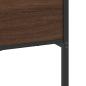 Preview: Metallbett ohne Matratze Braun Eichen-Optik 200x200 cm