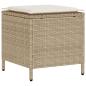 Preview: 6-tlg. Garten-Sofagarnitur mit Kissen Beige Poly Rattan